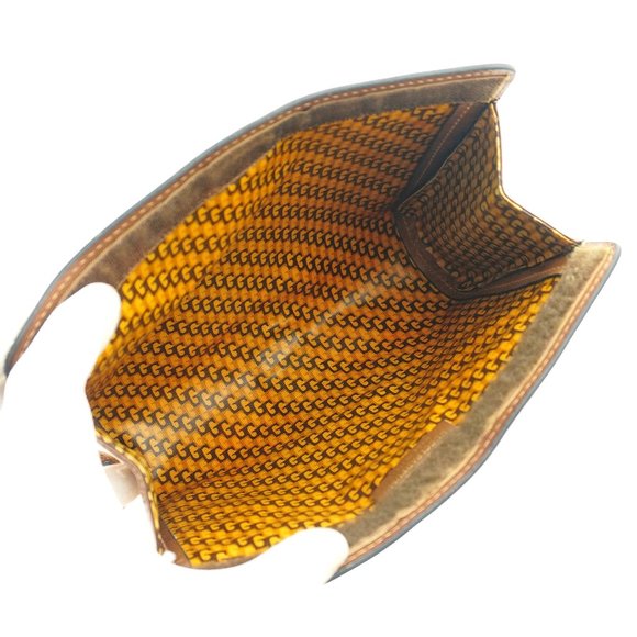 Vintage GUCCI Web Suede Leather Cosmetics Toiletry Bag Italy - Picture 7 of 8